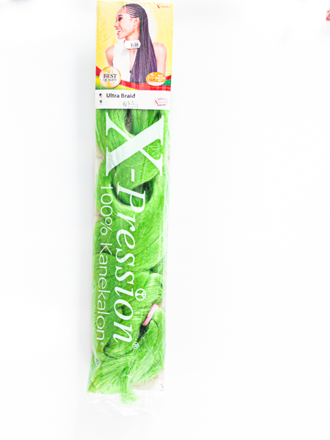 X-PRESSION ULTRA BRAID COLOR : GREEN    F