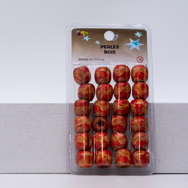 PERLES EN BOIS F
