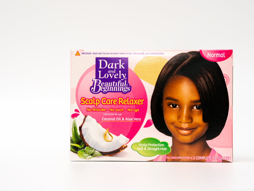 DARK&amp;LOVELY BEAUTIFUL BEGINNINGS SCALP CARE RELAXER NORMAL COCONUT OIL &amp; ALOE VERA