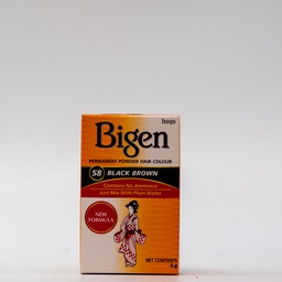 BIGEN POUDRE COLORANTE NOIR NATUREL COLOR : 58