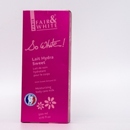 Fair &amp; white so white lait hydra sweet lait de soin hydratant pour le corps          f